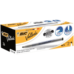 841842 Whiteboardpennor Bic Velleda 1721 Rund Spets Svart