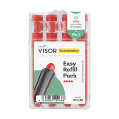 93040 Whiteboardpenna Pica Visor Röd 4-pack