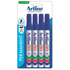 EK90C4BLUE Artline 90 Marker Set - 4 Pack - Bl