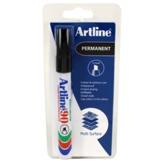 EK90C1BLACK Artline 90 Marker - Single Blister Pack