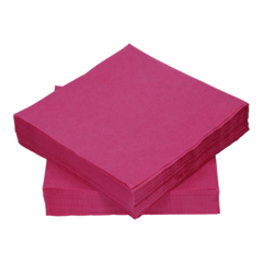 123313 Servett 3-lags Mörkrosa 33x33cm