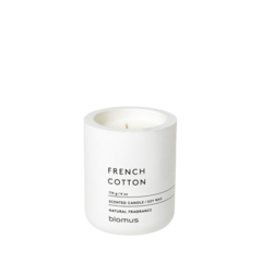 BL65649 Doftljus Frans Bomull Ø6cm Vit