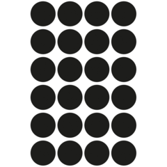 AN3003 Color-Coding Dots Black 18mm