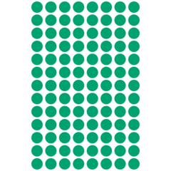 AN3012 Färgkodningsprickar Grön Ø8mm