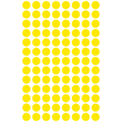 AN3013 Färgkodningsprickar Gul Ø8mm