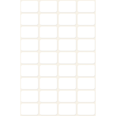 AN3042 Etikett Manuell 18x12mm Vit Avery 3042