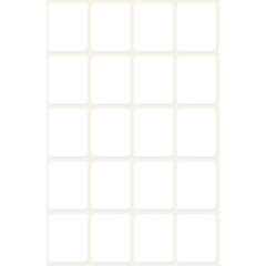 AN3043 Etikett Manuell 22x18mm Vit Avery 3043