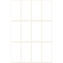 AN3077 Etikett Manuell 38x18mm Vit Avery 3077