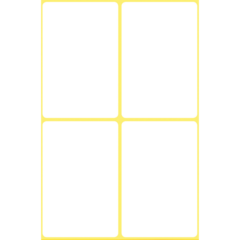 AN3087 Etikett Manuell 54x35mm Vit Avery 3087