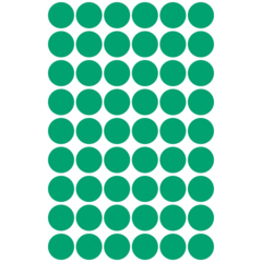 AN3143 Färgkodningsprickar Grön Ø12mm