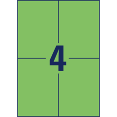 AN3458 Etiketter Gröna 105x148mm