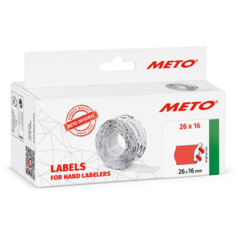 AN9506169 Prisetikett permanenta 26x16mm Röd