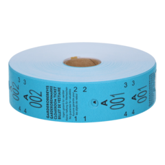 TI1010BLÅA Garderobskvittering 1-500 Blå