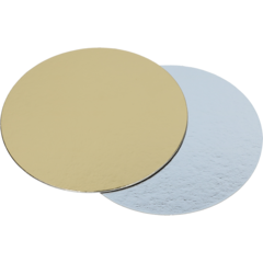 1052508 Tårtbricka Premium Ø25 cm Guld/Silver (Vändbar)