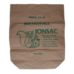 90045 Matavfallspåse Papper 45L - Natur