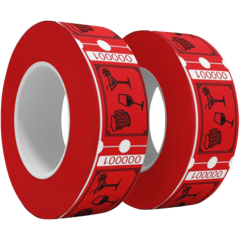 TI1002DRÖD Drinkbiljetter 1000st Röda