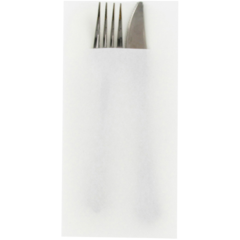 129100 Bestickservett Airlaid Vit 40x40cm