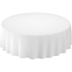 119171140 Duni Evolin White Tablecloth Ø 240cm