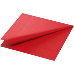 1192612 Lautasliina Punainen 3-kerros