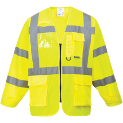 PWS475YERM Varselväst Långärmad Portwest S475 Klass 3