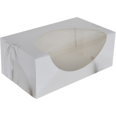 94424139-1 Bakelsekartong med fönster vit 240x130x90mm