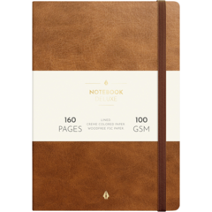 92746300 Anteckningsbok Burde Deluxe Linjerat Brun A5