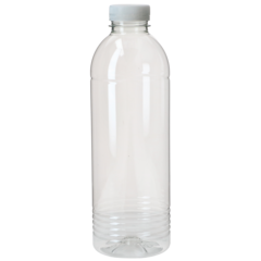 PET100 PET-flaska med kork 1000ml