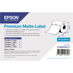 C33S045417 Premium Matte Label Continuous