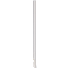 404217 Papperssugrör med Sked Vit Ø8mmx200mm