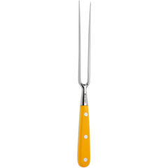 9410P18G Straight Carving Fork Giesser Yellow 18cm