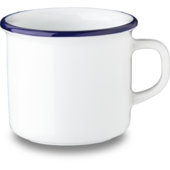 REB0608X9133 Espressokop G. Benedikt Retro Blå kant 8cl