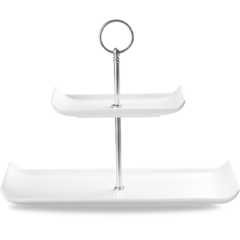 APRBAPT61 Serveringsfat Churchill Plate Towers Vit