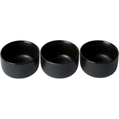 AI14823 Raw Titanium Black Skål 3-pack