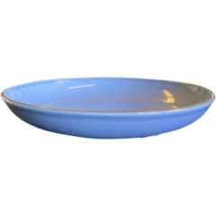 BLO4328K901 Tallrik flat Blocho Rondo Blå med prickar och rand 17,5cm