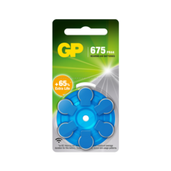 103251 Hörapparatbatteri GP ZA675 (PR44) Blå