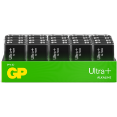 151385 9V-batterier GP Ultra Plus 20-pack Storpack