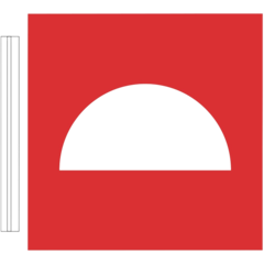 6705507 Flaggskylt Brandredskap Dubbelsidig (200x200mm) - plast