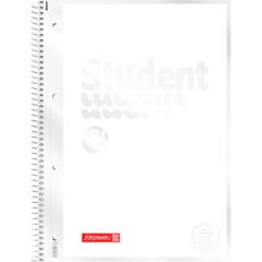 1067928300 Spiralblock Brunnen Student Rutat Vit A4