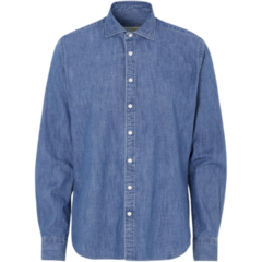 TG141046 Jeansskjorta Herr Slim Fit Cottover