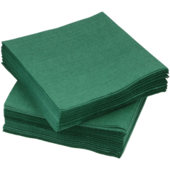 243304 Servett 3-lags Lövgrön 24x24cm