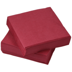 243301 Servett 3-lags Vinröd 24x24cm