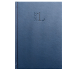 D1099 Almanacka Burde 1099 1-årsdagbok Konstläder 2026 Blå