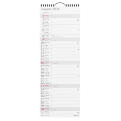 D1710 Pieni kuukausiseinäkalenteri 2026 – Burde 1710