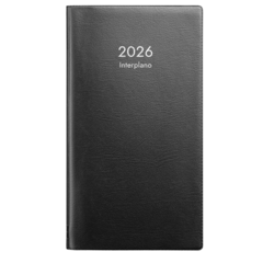 D3642 Almanacka Burde 3642 Interplano Plast 2026 Svart