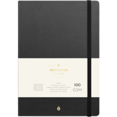 92744000 Anteckningsbok Burde Linjerat Svart A5