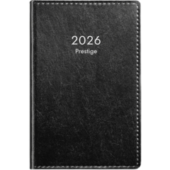 D3346 Almanacka Burde 3346 Prestige Konstläder Inbunden 2026 Svart