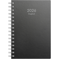 D5120 Dagbok miljøkartong svart 2026