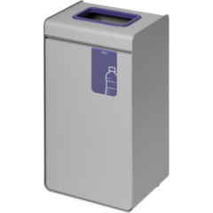 DU321212 Recycling Bin for Plastic Packaging - Purple 55L