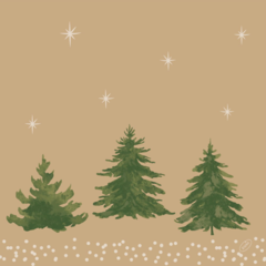 119211520 Servetti Humble Trees Duni 40x40cm