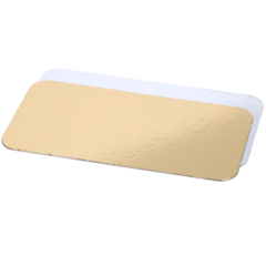 10510200 Tårtbricka Premium Rektangulär 10x20cm Guld/Silver (Vändbar)